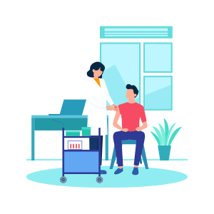 Why Attend - Illustration of a doctor giving personalized care to a patient