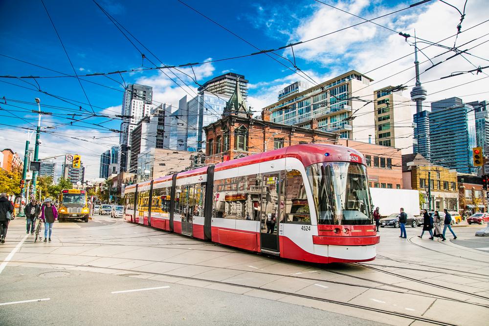 Toronto,,Canada-oct,24,,2019:,New,Bombardier-made,Ttc,Streetcars,On,The